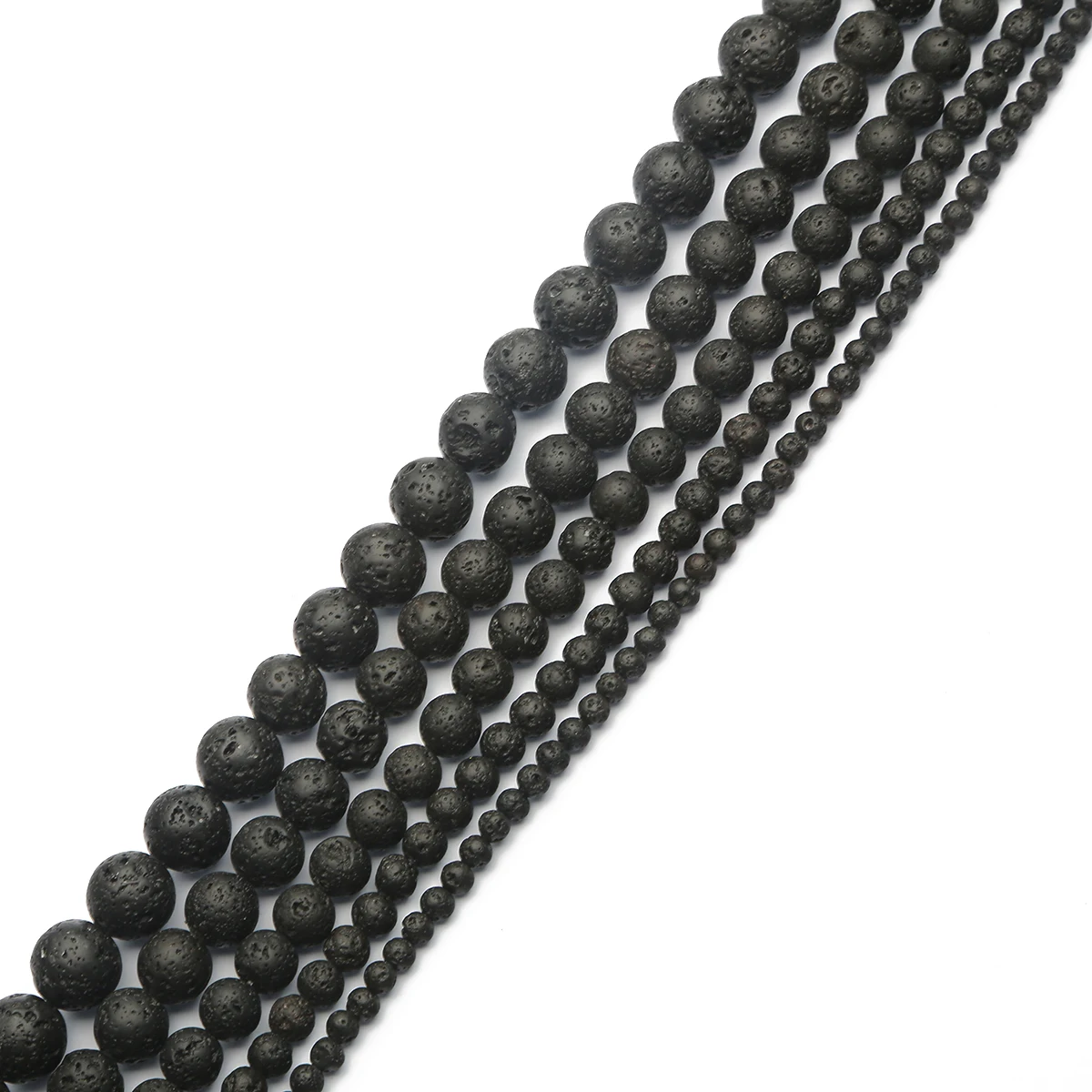 4/6/8/10/12mm Natursteinperlen, runde lose Spacer-Perlen für DIY Armband Schmuckherstellung, Armband- und Halskettenzubehör – Detail 2