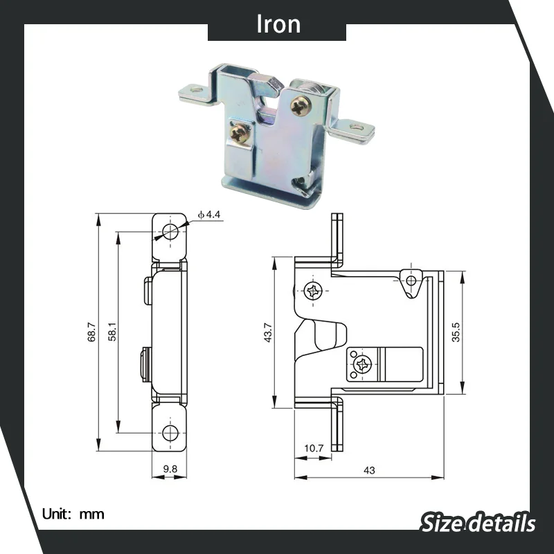 يمكن استخدام مشبك صندوق الخزانة القابل للتعديل بإبزيم حديد عالي التحمل لمعدات آلات الأنشطة الصناعية
