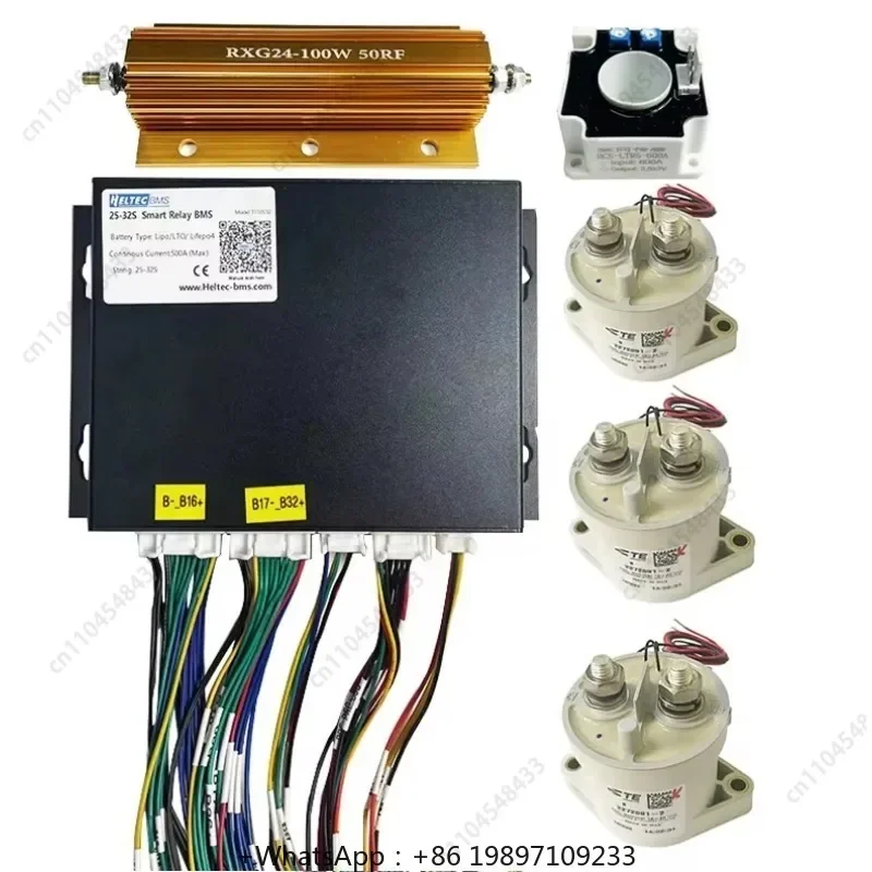 الجديد 2025 Heltec 4S 8S 16S 24S 32S BMS الذكي 24V 48V 96V BMS مناسب لـ Lifepo4\\\\\\\\\\\\\\\\\\\/ليثيوم أيون بات
