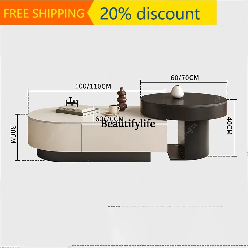 32 European Design Coffee Tables Modern Wabi Sabi Narrow Bauhaus Coffee Tables Premium Aesthetic Meuble Living Room Furniture