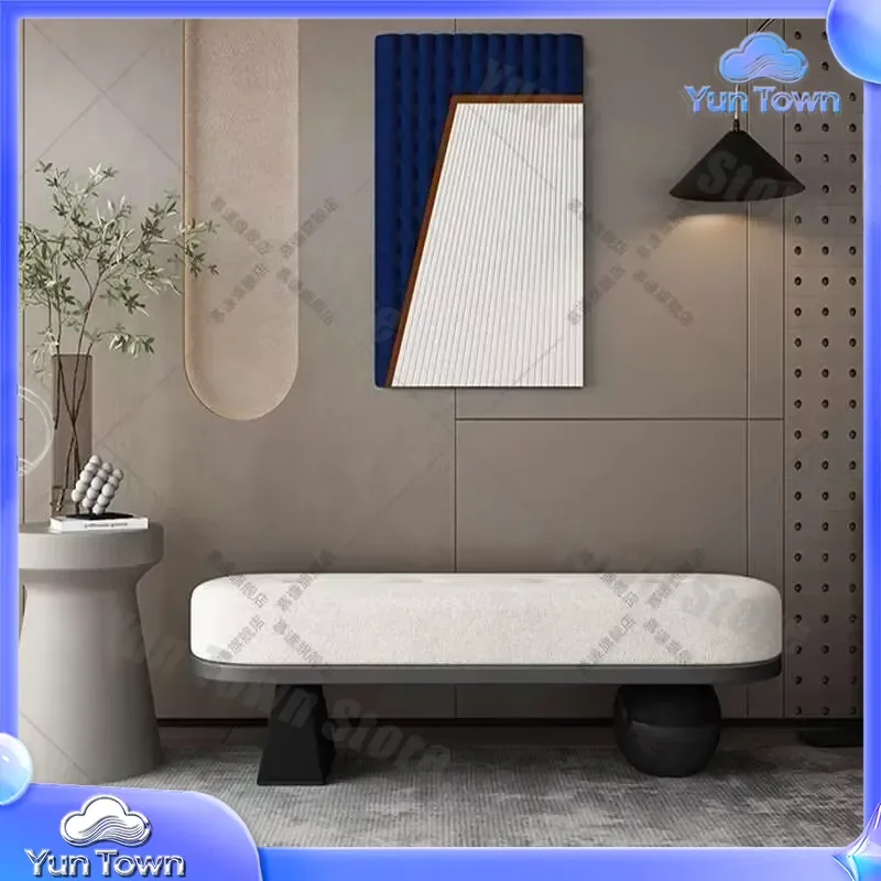 Low Minimalist Foot Stool for Modern Living Room Bedroom Entryway Step Stool Bench Seat Shoe Ottoman Luxury Furniture for