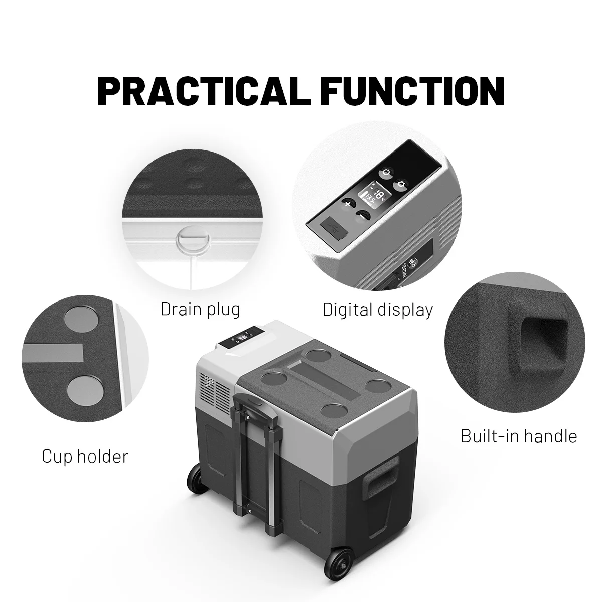 ECX 30 Power Supplies Camping Fridge Mini Car Fridge 12V Portable Freezer Fridge