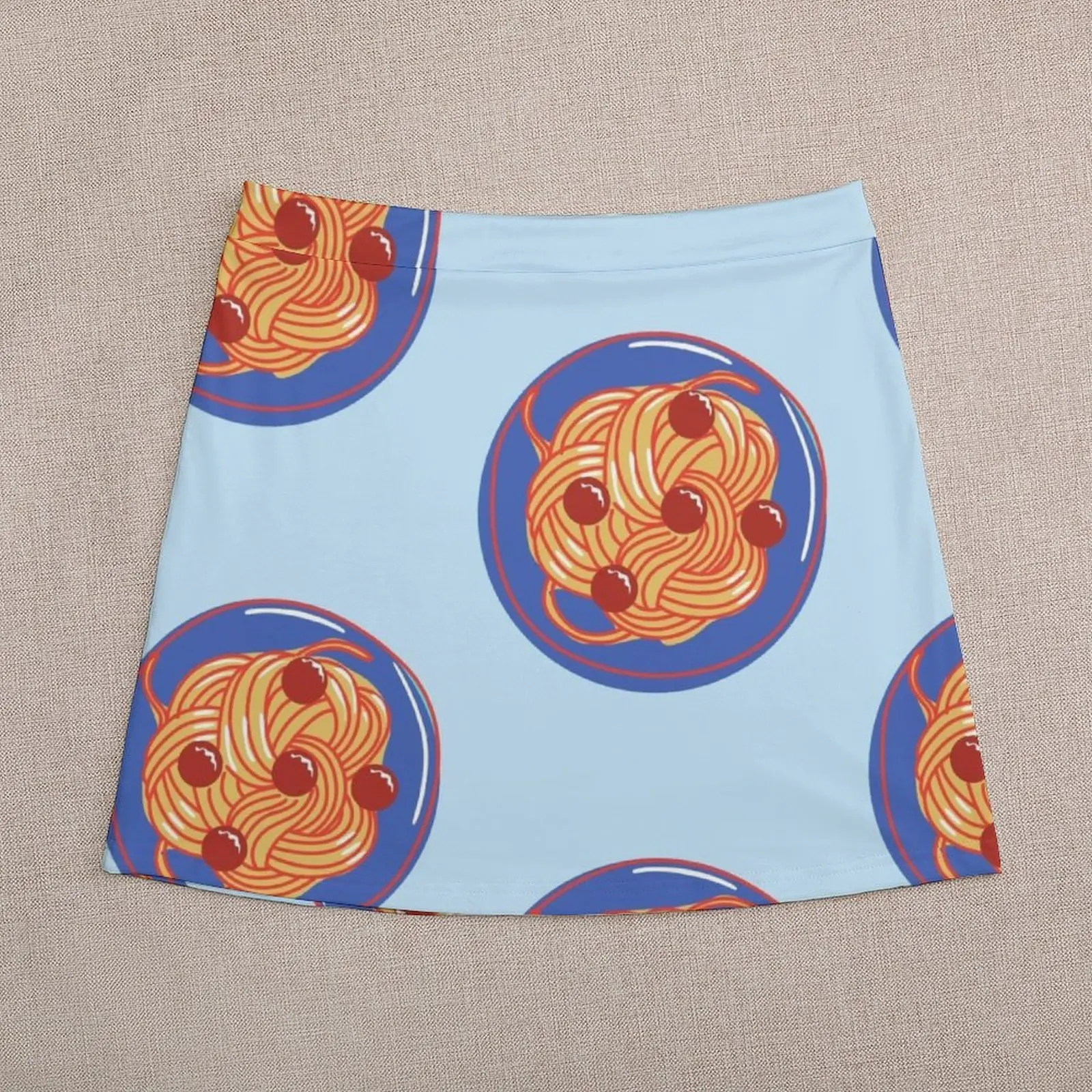 Spaghetti and Meatballs Mini Skirt kpop korean summer clothes girls skirt