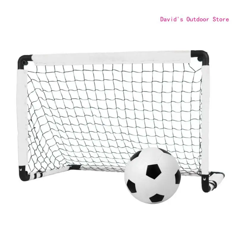 Lightweight Foldable Football Goals Portable Soccer Ball Net Goal Easy to Carry X3UA