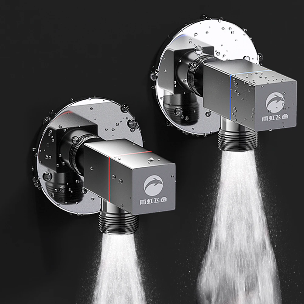 ORIENTAL YUHONG grifos de lavabo de baño grifos válvula de parada angular latón G1/2 "válvula de entrada de cierre inodoro bidé ducha grifo de agua