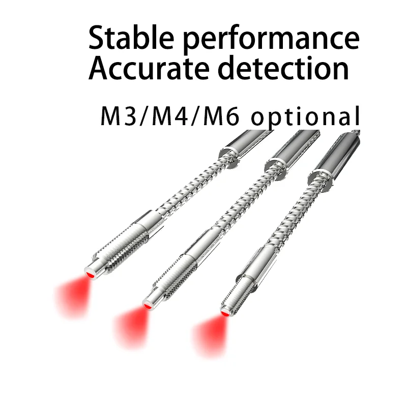 M3 High Temperature Resistant 350 Degree Diffuse Reflection Fiber Optical Sensor