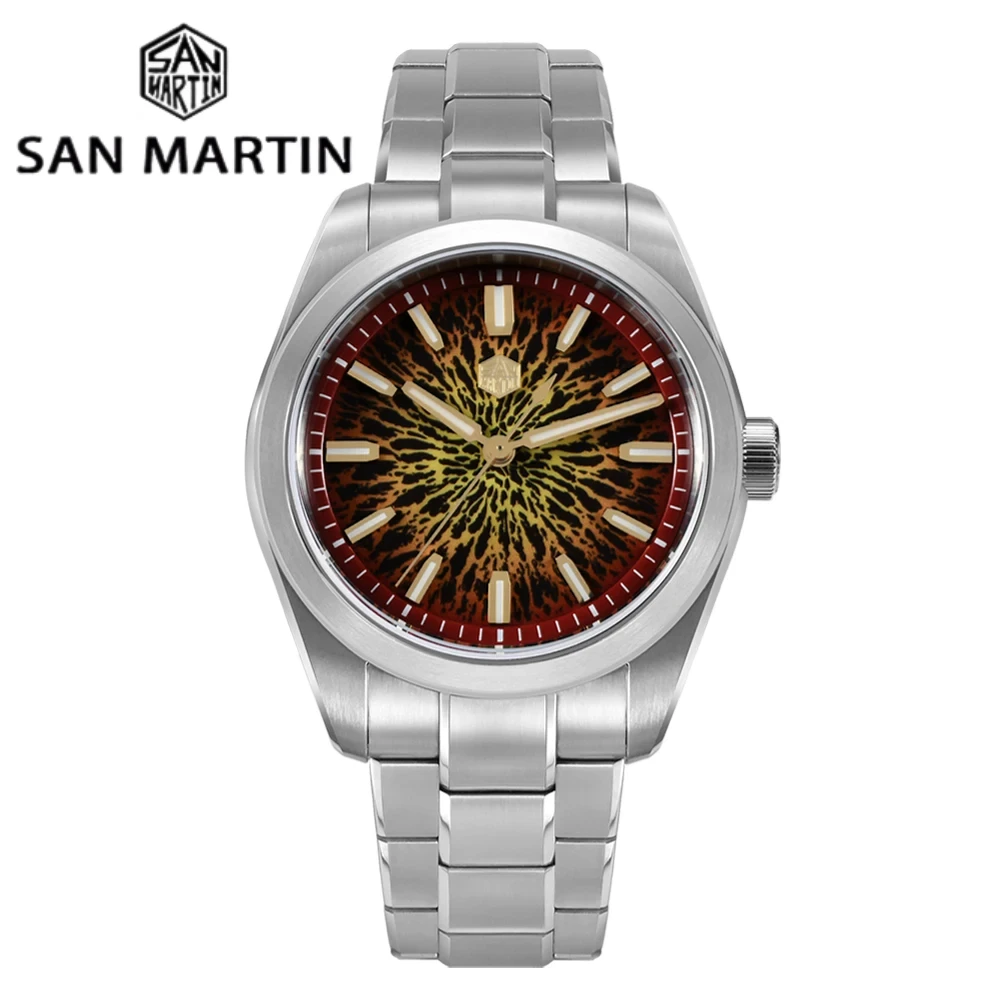 San Martin 2025 New 39mm SN0144 JianZhan Gada Watch Miyota 90S5 Original Design Luxury Dress Men Automatic Mechanical Wristwatch