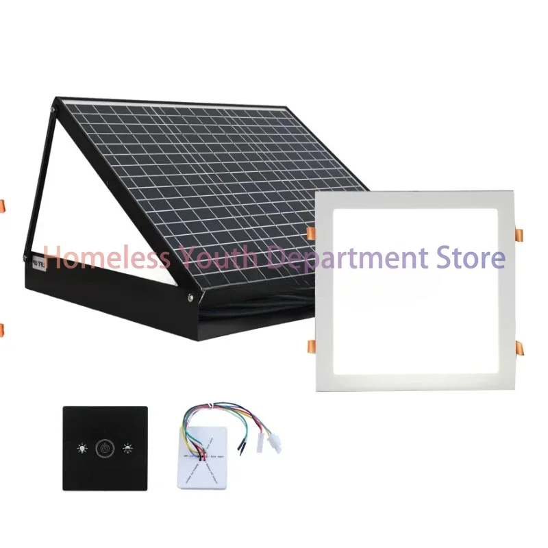 Remote Control Solar LED Lights for Homes Hallway Solar LED Ceiling Skylight with Battery System