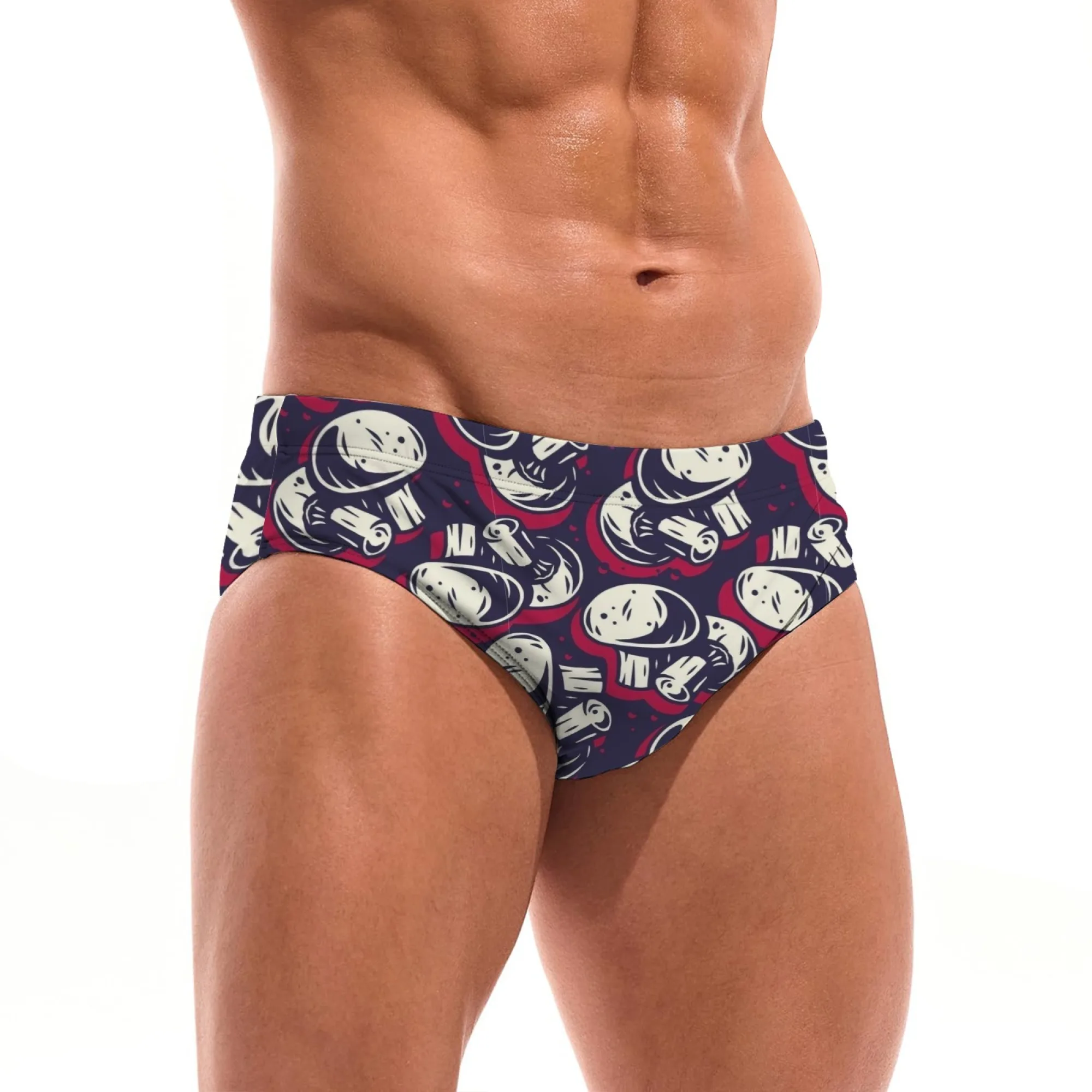 

Мужские плавки в стиле ретро с принтом грибов, удобные, легкие, дышащие, для серфинга и плавания, модный подарок на праздник