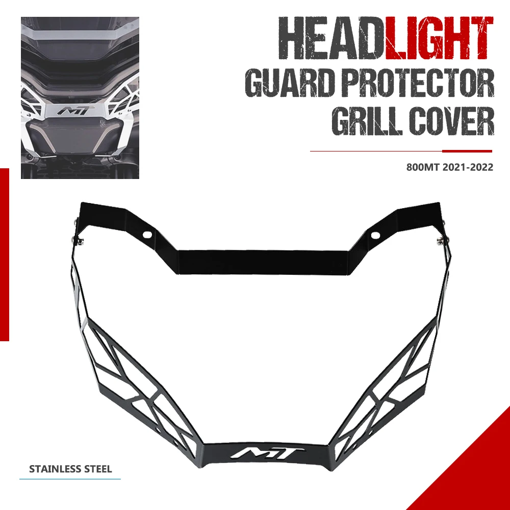 

FOR CFMOTO 800MT 2021 2022 Motorcycle Accessories Headlight Protector Guard Front Head Lamp Grill Protection Cover