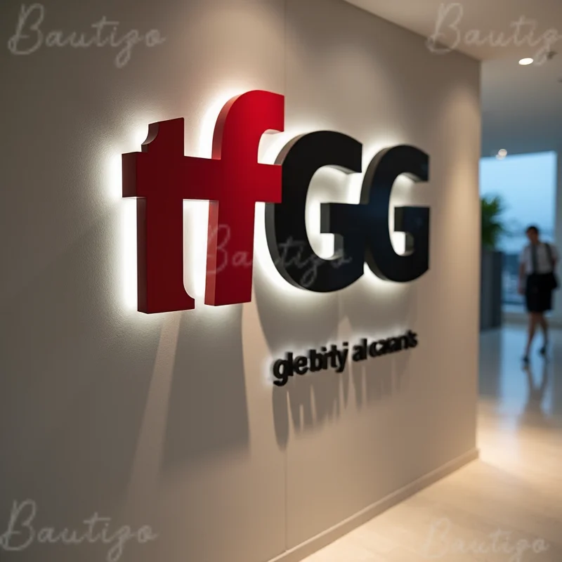 

Custom 3D Illuminated LED Metal Letters Sign For Business Storefront Outdoor Waterproof Backlit Light Up Advertising Signage