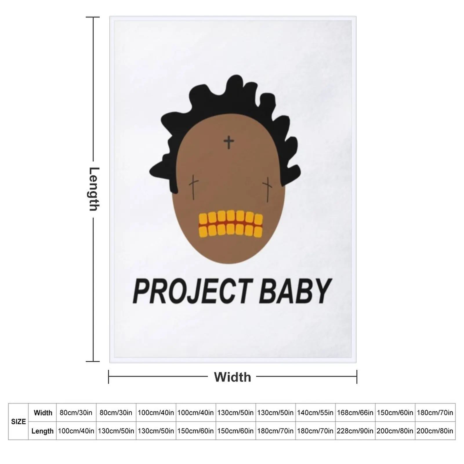 Kodak Black Project Baby Throw Blanket blankets ands Flannel Blankets