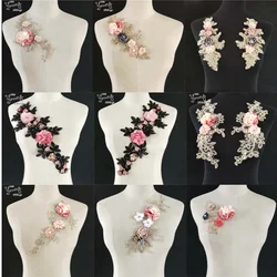 Hot sale Lace Collar Fabric Trim DIY Embroidery Lace Fabric Neckline Applique Sewing Craft trim Bridal Wedding dress Accessories