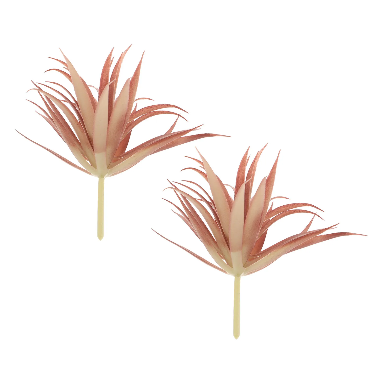 

2Pcs Artificial Succulents Unpotted Decorative Fake Succulent Plants Plastic Simulation Greenery Bonsai for Home Office Desktop