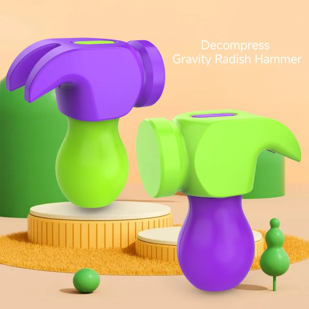 Gravity Rabbit Decompression ravanello Hammer Toy Mini modello di rilassamento portatile per bambini