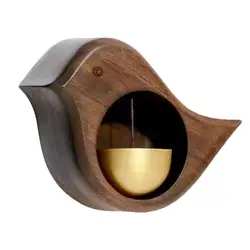 Magnetic Wood Doorbell Chimes Bird-shaped Wood Doorbell Suction Store Entrance Alert Chime Magnetic Door Bell Simple Bell