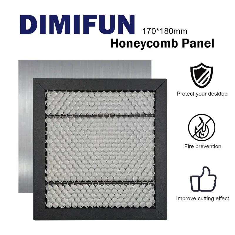 

Upgraded DIMIFUN D9 Honeycomb Laser Bed 170x180mm – CNC Worktable for CO2 Laser Engraver & Cutter, Enhanced Airflow & Durability