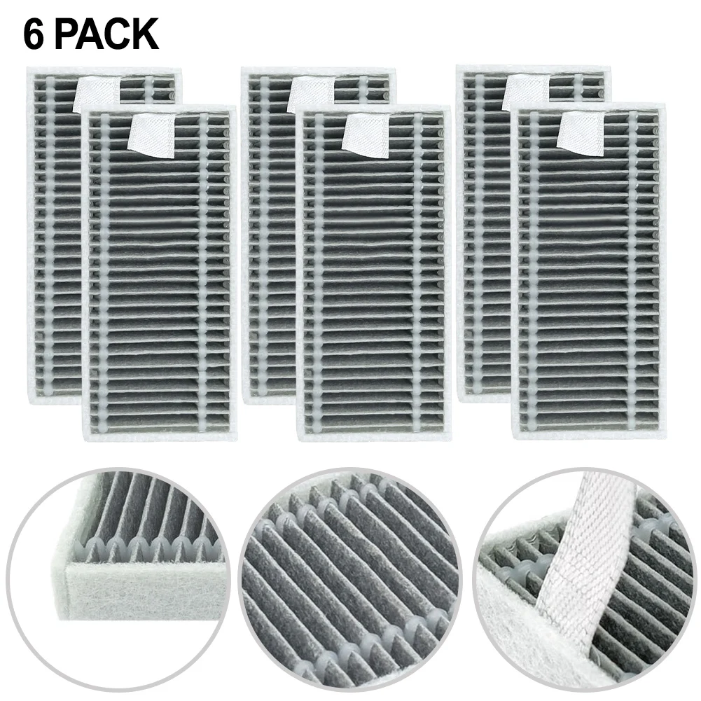 

6pc For Ecovacs Washable Replacement Filters, Suitable For Deebot X11, OmniCyclone, X11 Pro, X11 Pro For Omni, X11 X11 Famil