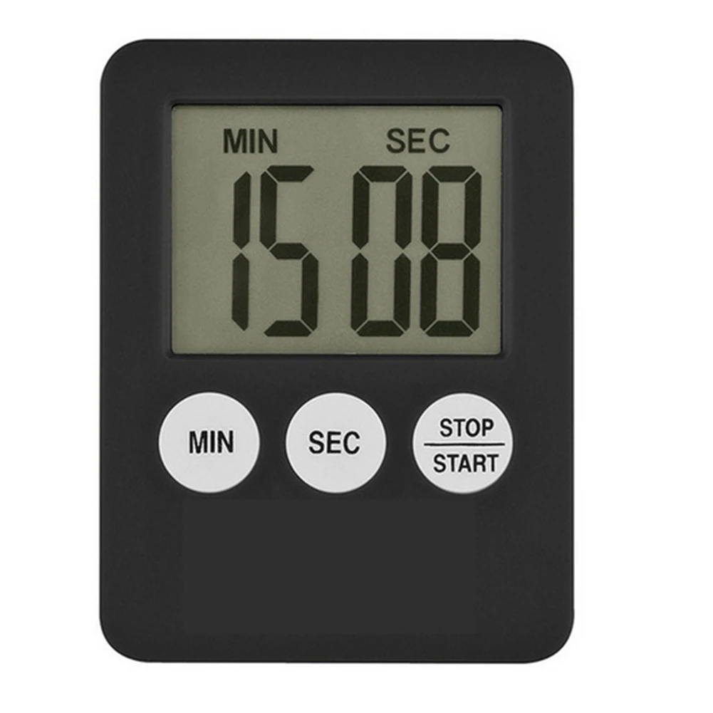 Stopwatch Digital Timer 1 Set 1.5V Battery 6.0 X 7.0 X 1.0 Cm By The Alarm Easy-to-read Scale End Time LCD Display