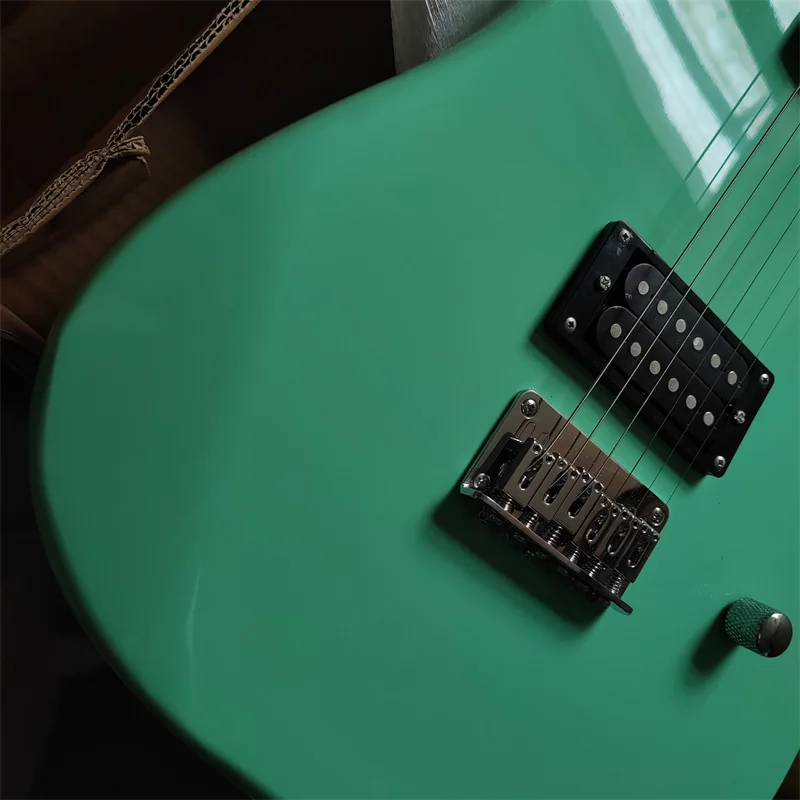 Classic Solid Wood 6-string Electric Guitar, Sample Stock, Surf Green Color, Free Shipping