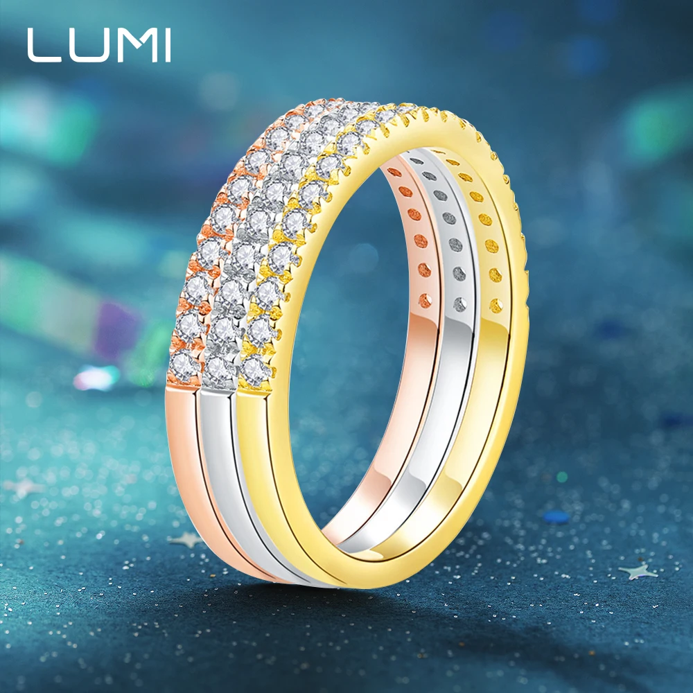

Full Original VVS1 D-color Moissanite S925 Silver Ring Perfect Gift for Her Wedding Anniversary Bands Daily Wear Jewelry
