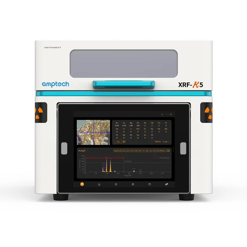 Amptech K5 Gold Testing Xrf Machine Handheld Analyzer for Metal and Mineral Spectral Analyser Test Xray Tester