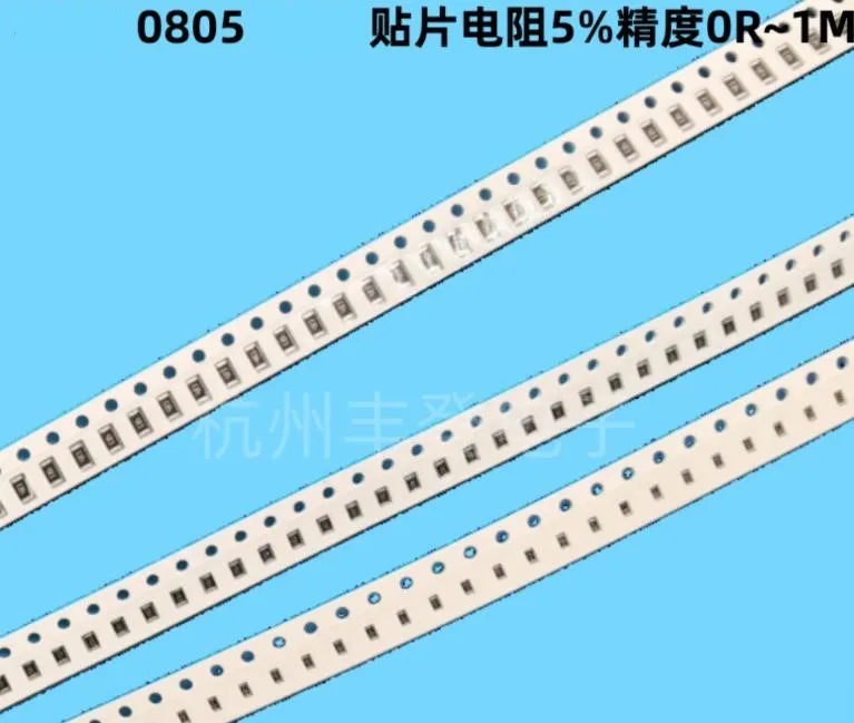200pcs 0805 5% 100R 220R 330R 470 Ohm 1K 2.2K 10K 100K 0R 1R 1M 2/3/4/5/6/7/8/9/R/K Kit 0R~10M SMD Chip Resistor 4.7K 2K Ohm 10R