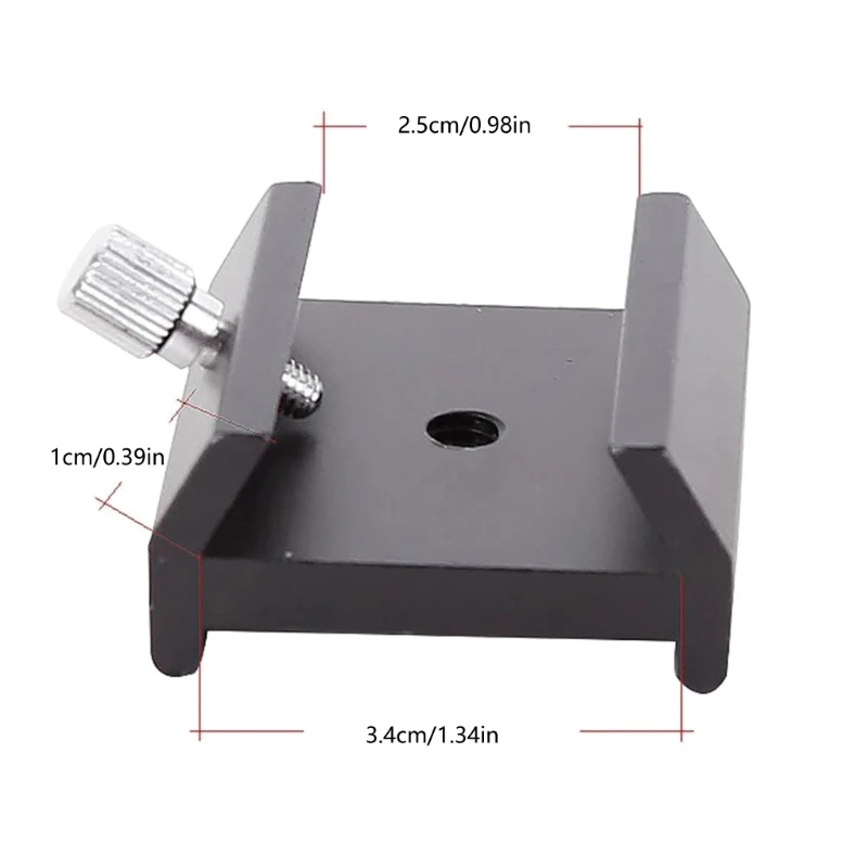 Scope Bracket Wide Compatibilities Finderscope Base Stand 1/4inch Screw Thread Hole Mount Dovetail Slot Plate