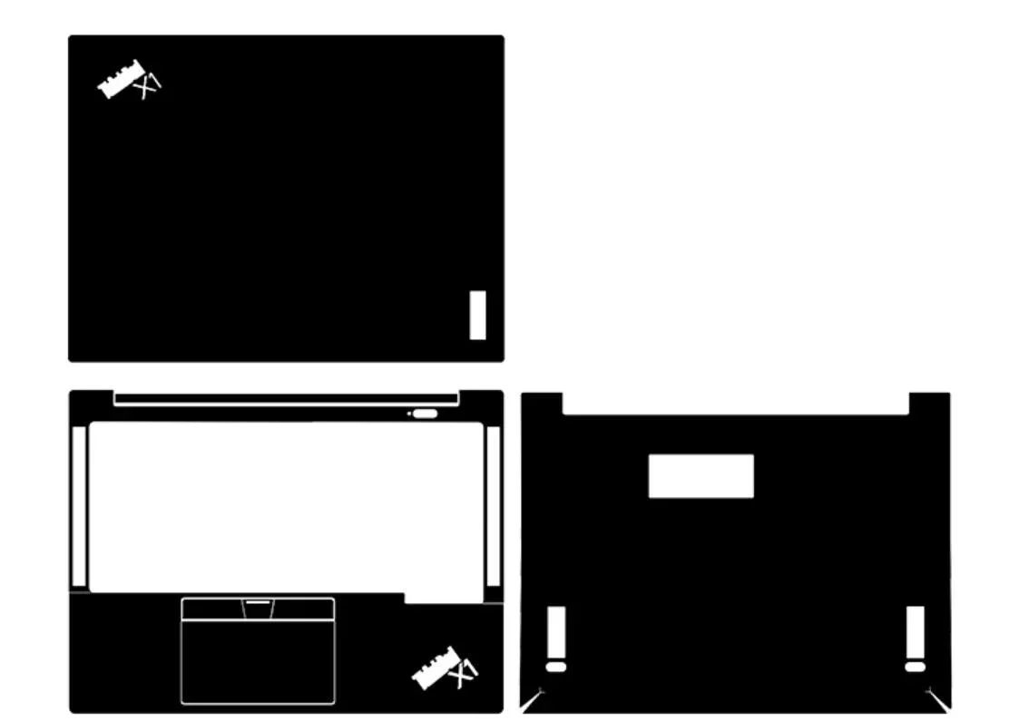

Предварительно отрезанные наклейки 1xTop + 1xPalmrest + 1xBottom, защитная пленка для Lenovo Thinkpad X1 Carbon 2023 Gen 11