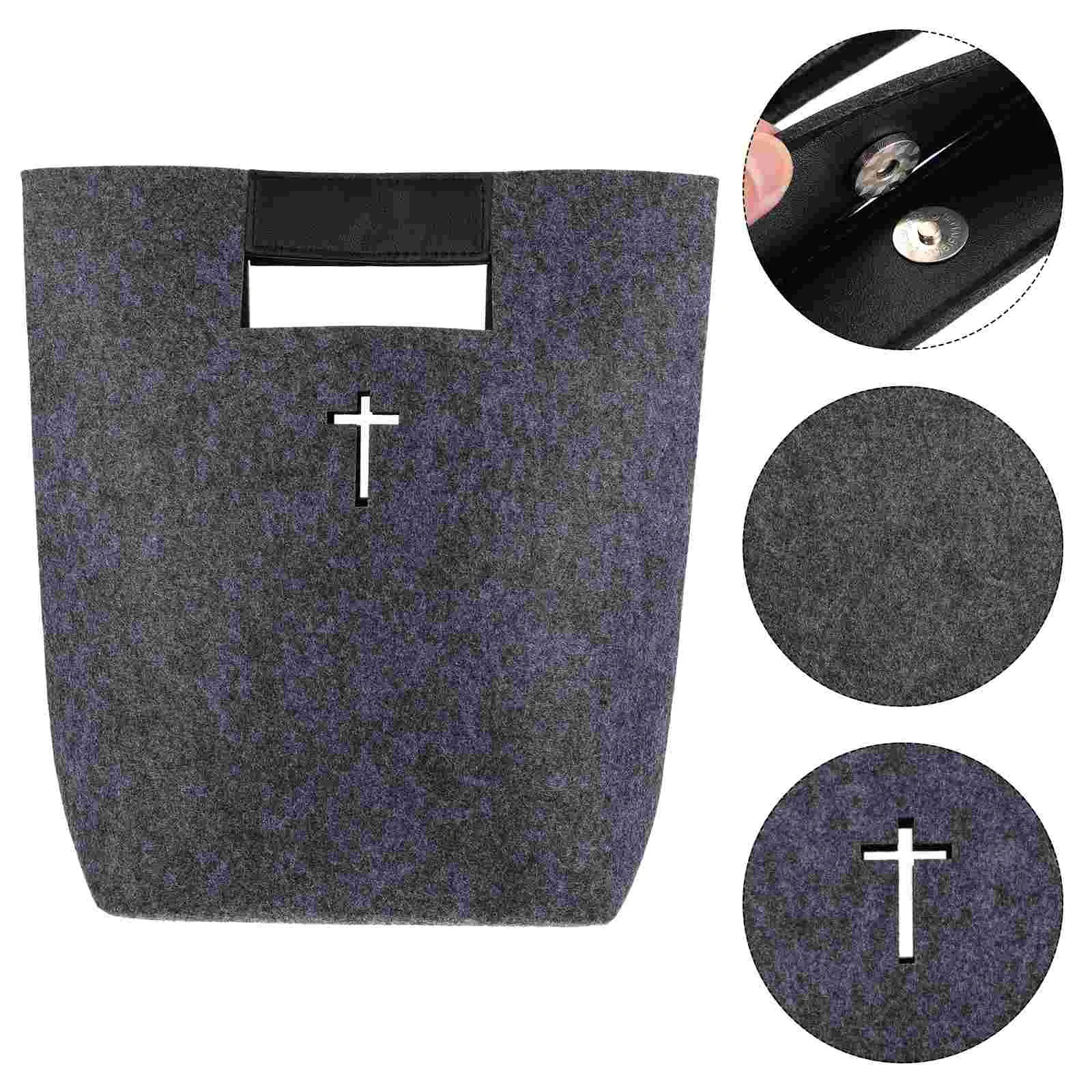 High Capacity Bible Storage Bag Shopping Tote Carrying Bags Felt Kids Bookbag Grocery