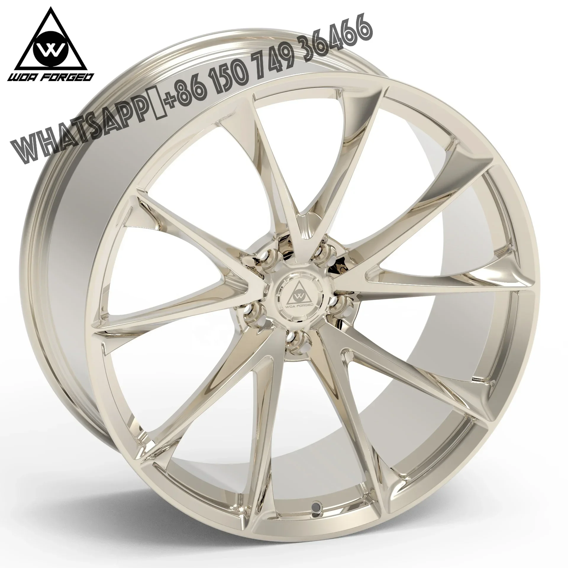 

New Global Sale Factory Price 17 18 19 20 21 22 Inch Passenger Car Frozen Gold clear Alloy Forged Wheels P204 5x112 5x114.3 5x12