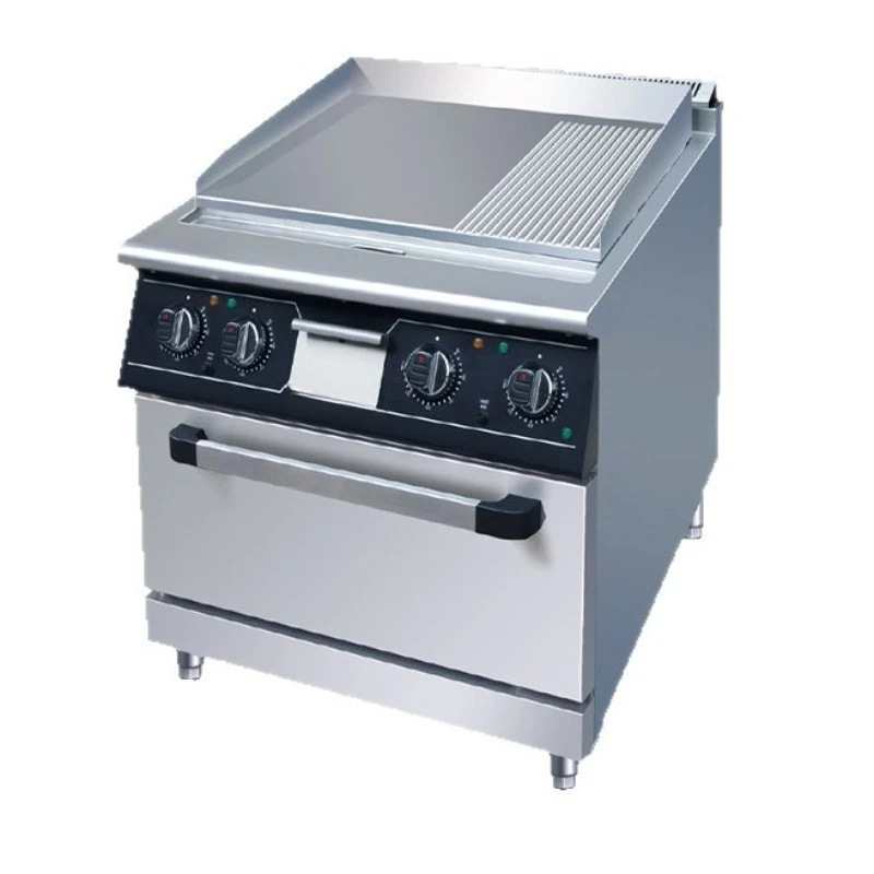 Restaurant Fried Steak Commercial Teppanyaki Equipment, Teppanyaki Barbecue All-in-one Machine Electric Grilling Oven with Oven