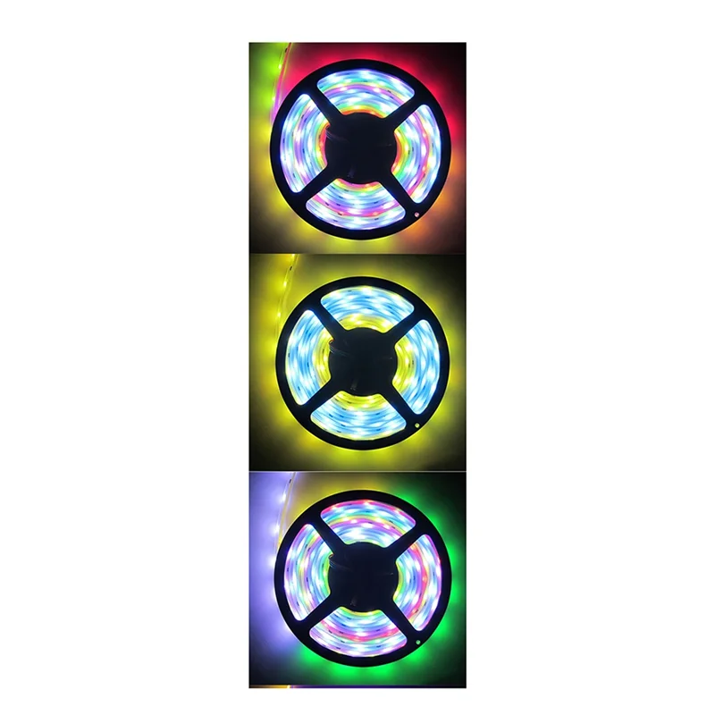 5M WS2812B LED-Streifen RGB-LED-Streifen WS2812144 LEDs Magisches Licht IP20 IP20 Wasserdichtes flexibles Band Lampenleiste-X64A