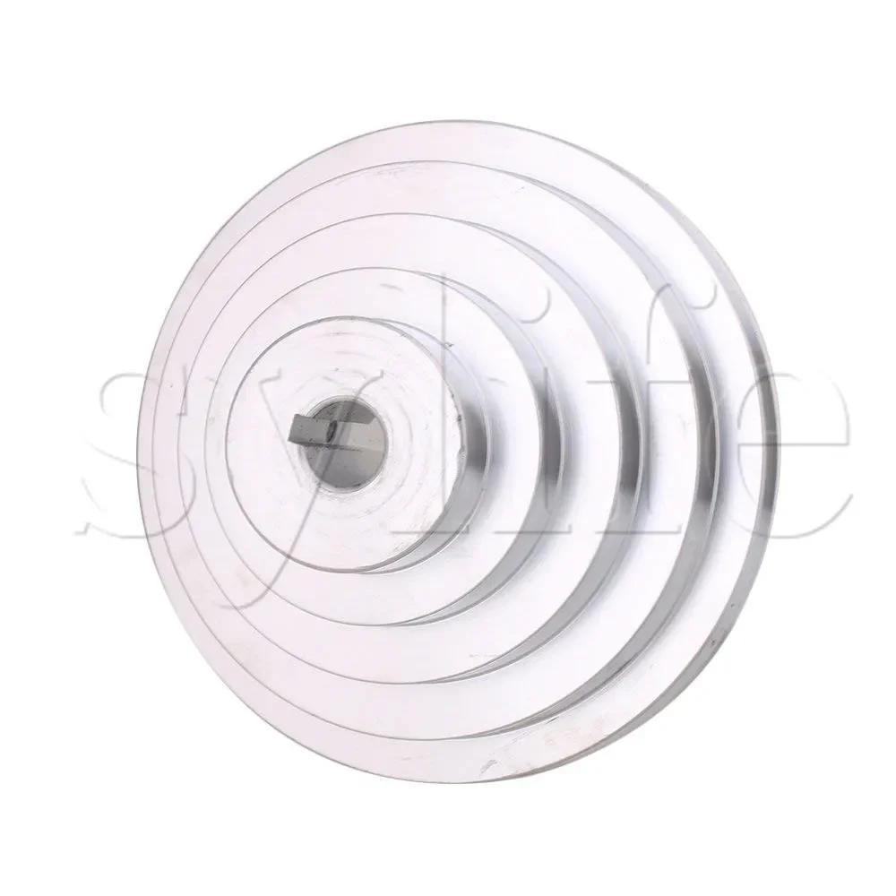 

5-ступенчатый алюминиевый шкив Pagoda — внешний диаметр 54–150 мм, диаметр 18 мм, ширина 12,7 мм для V-образного ремня типа A/образного ремня