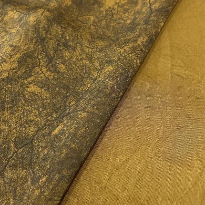 Imitation Acetate Fabric Heavy Pendant Soft and Comfortable Draping Dress High-Grade Blooming Crack Printing