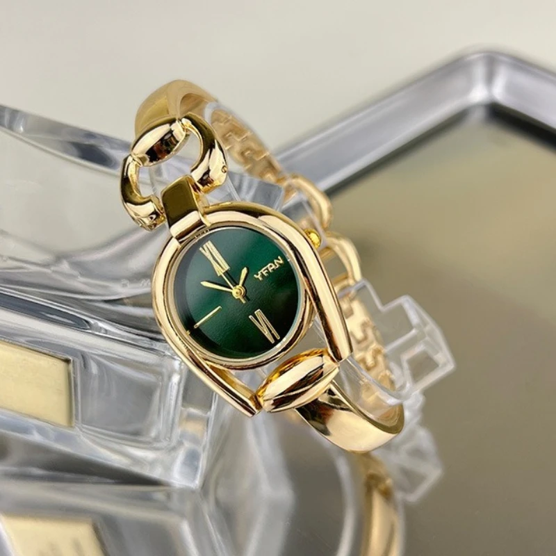 

1 шт. элегантные женские кварцевые часы лучший бренд модные женские аналоговые часы-браслет повседневные часы праздничный подарок изысканные наручные часы