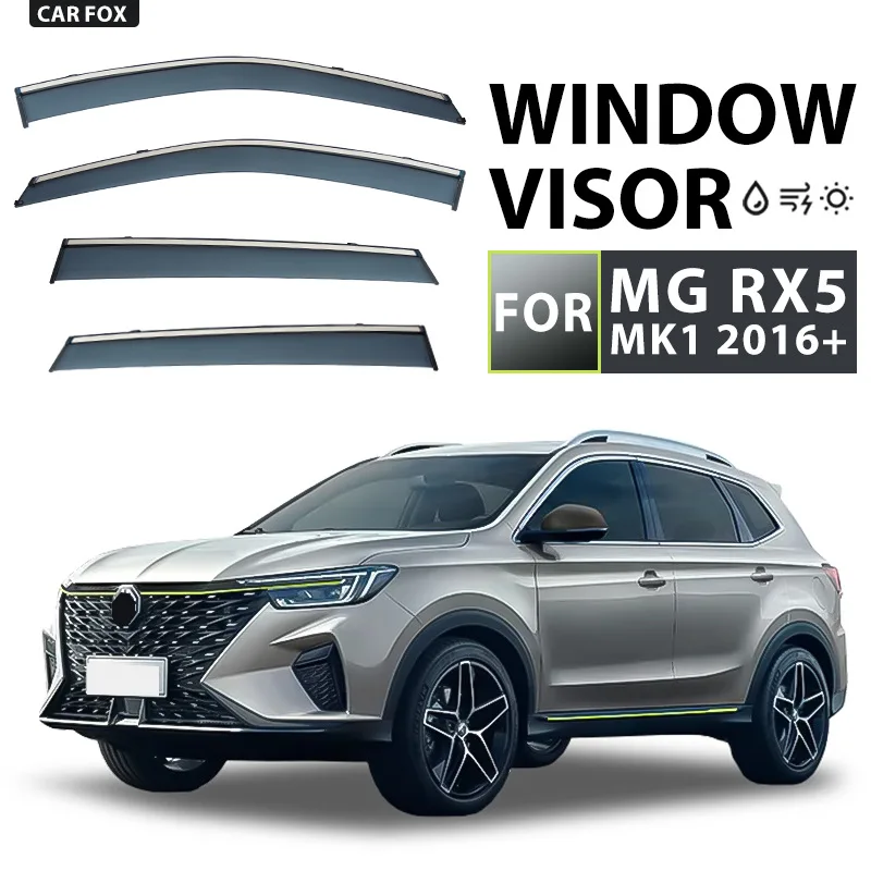 

4Pcs For MG RX5 2016+ Car Window Visor Awning Shelters Windshield Side Window Rain Sun Shade Auto Accessories