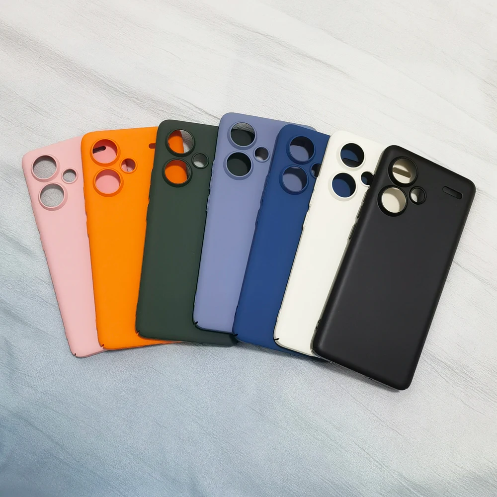 Slim Candy Color Matte Case For Xiaomi Redmi Note 13 Note13 Pro Note13Pro Plus 5G Hard PC Shockproof Bumper Cover