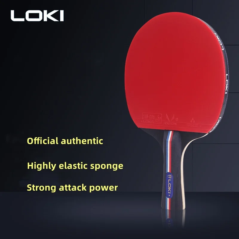 LOKI X-1 ITTF Ping Pong Bat Profesional Racket High Elasticity Sponge Rubber Ping Pong Bat with Racket Bag