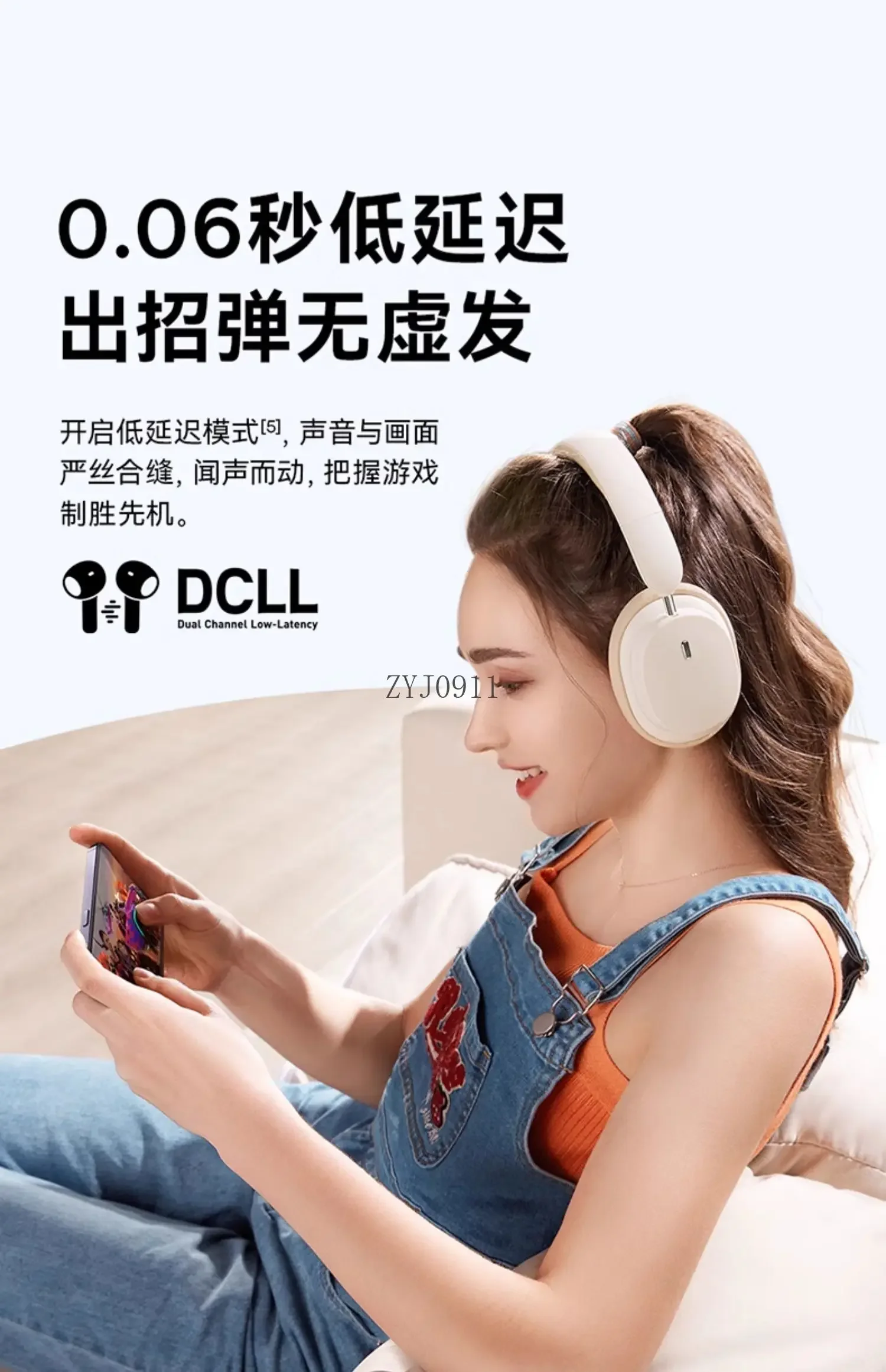 *Headset Bluetooth Headset Wireless Noise Cancelling Headset Computer Girl Earmuff Wired