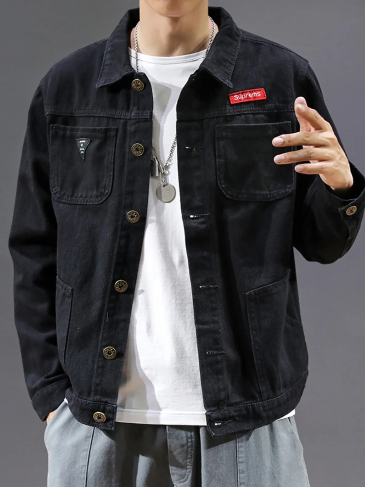 Mountaineering Sports Shirt Long Sleeved Workwear Camouflage Jacket 2025 Spring Summer New Thin Denim Jacket Baseball Jersey view 3