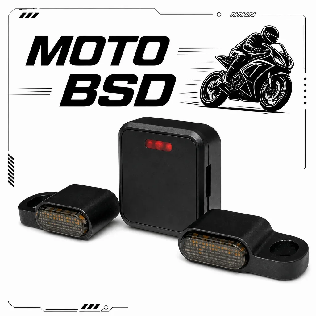 Motorcycle Blind Spot Detection System, 77GHz Millimeter Wave Radar (Suitable for Motorcycles and Electric Bicycles)
