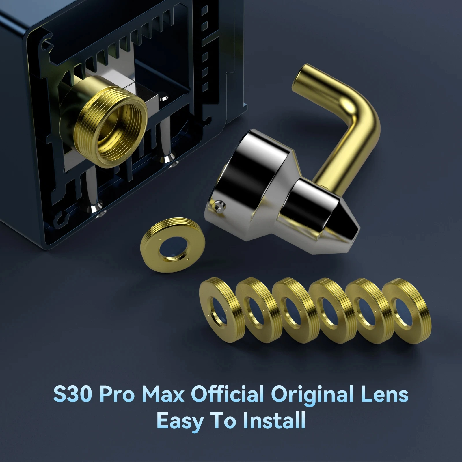 Imagem -02 - Sculpfun Lente Laser Peças para S30 S30 Pro S30 Pro Max S30 Ultra 11w 22w 33w Acessórios para Máquina de Gravação a Laser Lente
