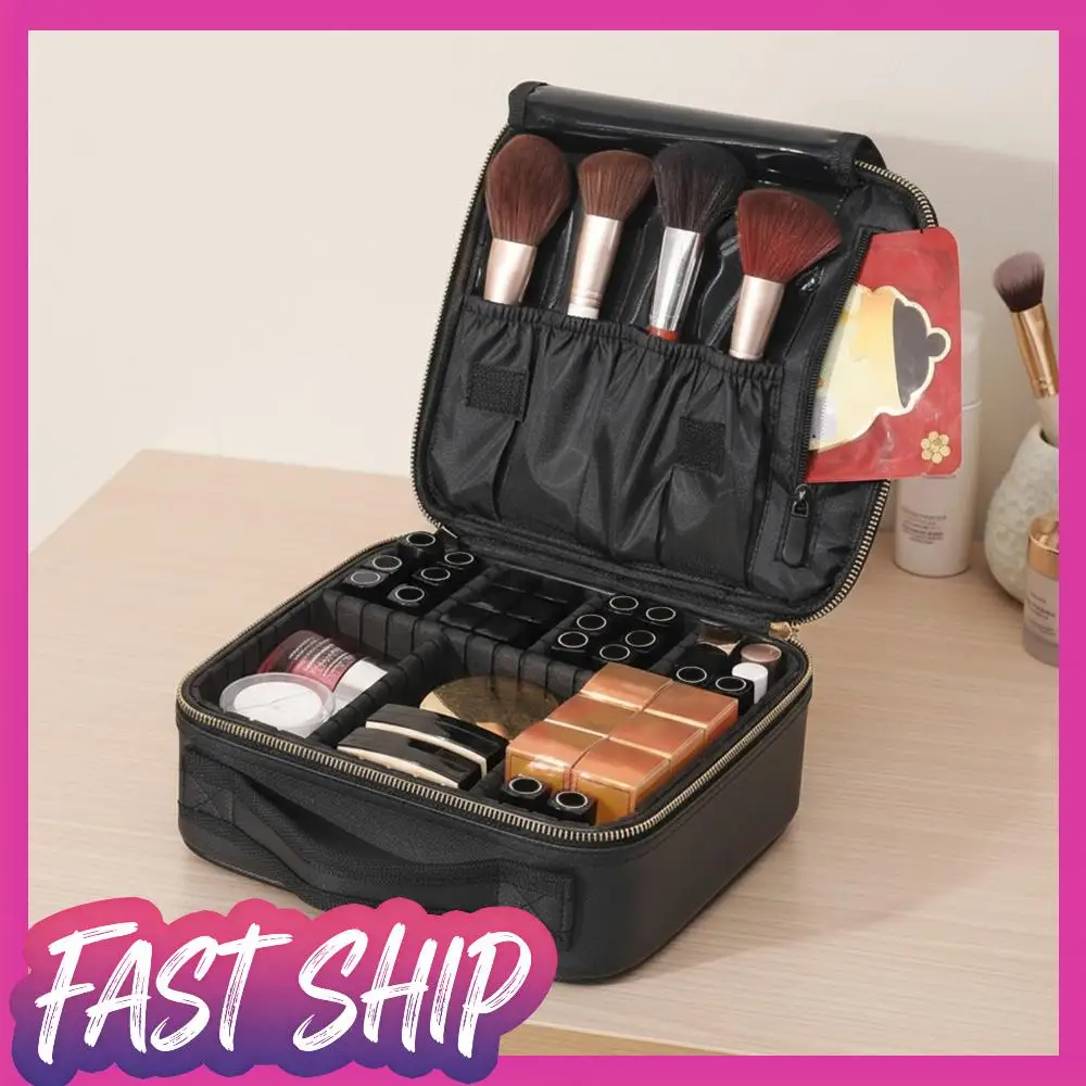 

Нейлоновая сумка для хранения принадлежностей художника с регулируемыми разделителями, косметичка для женщин, для ювелирных изделий и цифровых аксессуаров