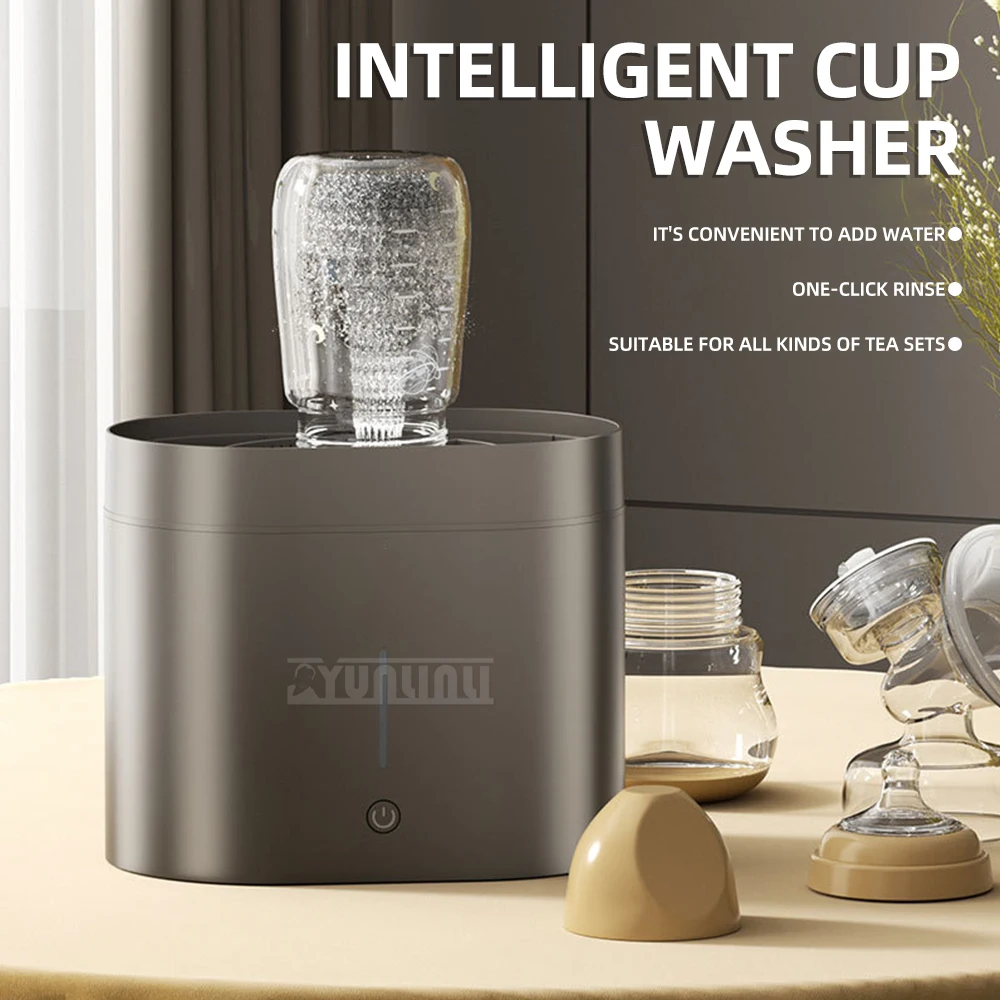 

Glass Rinser High-Pressure Cleaner Bottle Cup Washer Desktop Cleaning Machine Tea Residue, Coffee Residue, Flushing and Cleaning