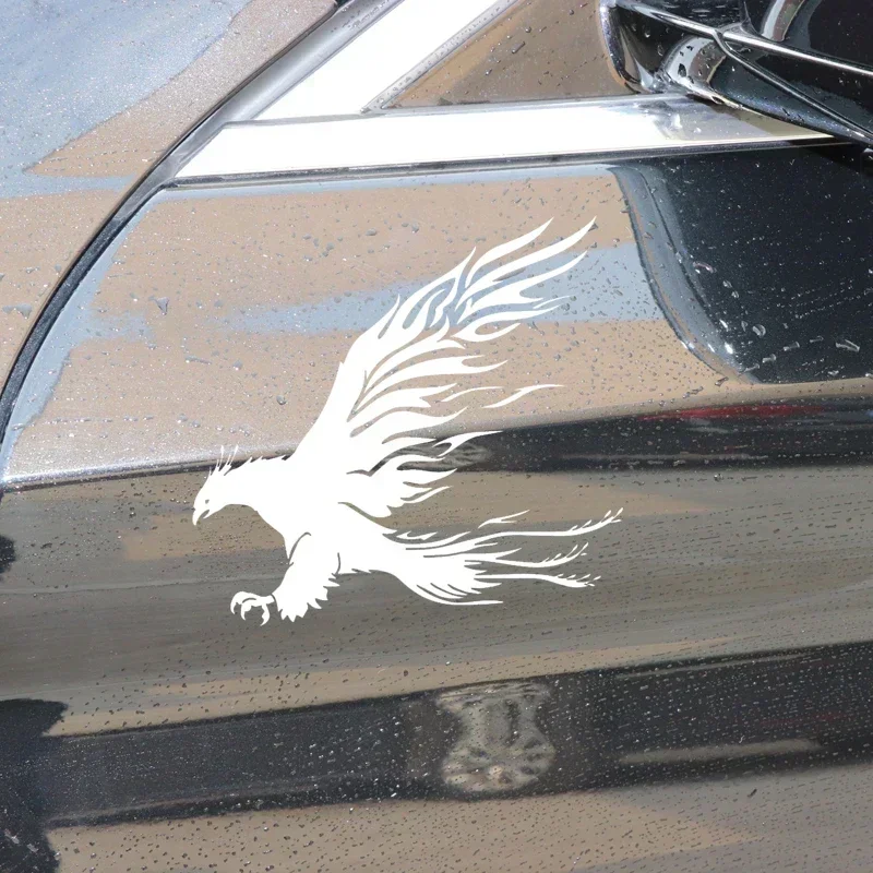Personality  Handsome Phoenix Fashion Car Sticker Pattern Decorated Bumper Vinyl Scratch Decal in Black/silver,