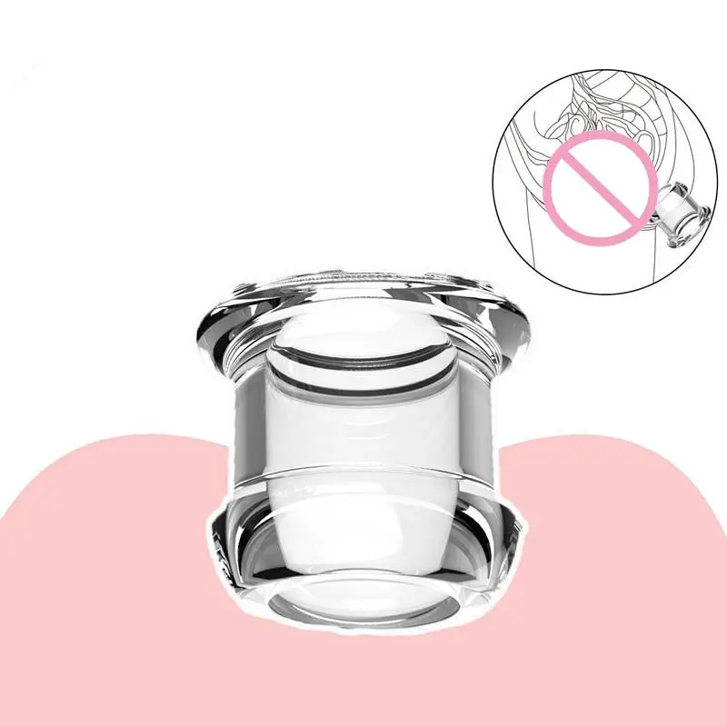 [YA]Hollow Speculum Peeking Anal Beads Butt Plug With Stopper Expander Tunnel Transparent Anus Dilation Adult Women Men - view 3