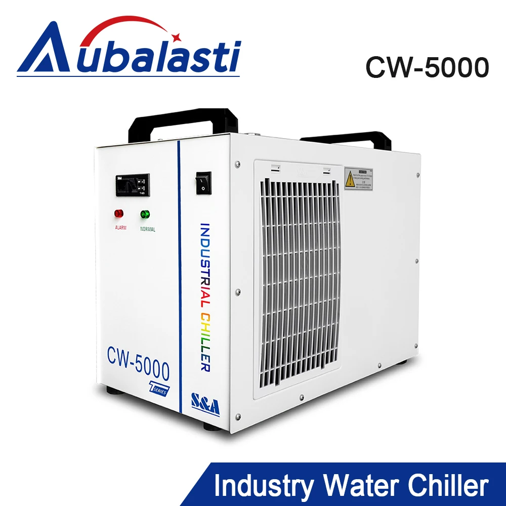 Aubalasti S&A CW5000 Industry Air Water Chiller For CO2 Laser Machine Cooling CNC Spindle 80W 100W 130W 150W Co2 Laser Tube