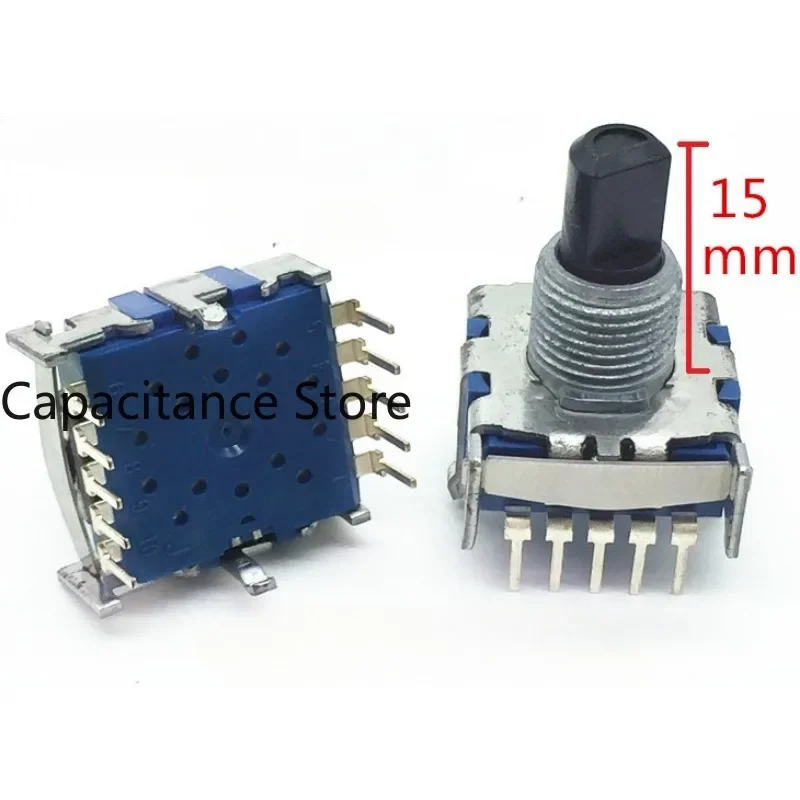 

5PCS SRBV Series Band Switch Gear Rotary 8 Gears Shaft length 15mm half
