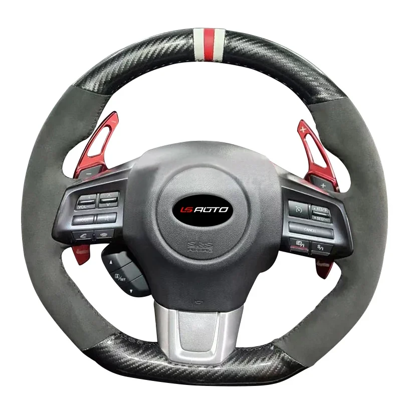 

Alcantara Hand Stitched Steering Wheel Cover for Subaru WRX STI Levorg STI 2014-2021 Levor Leather Steering Wheel for Wrap